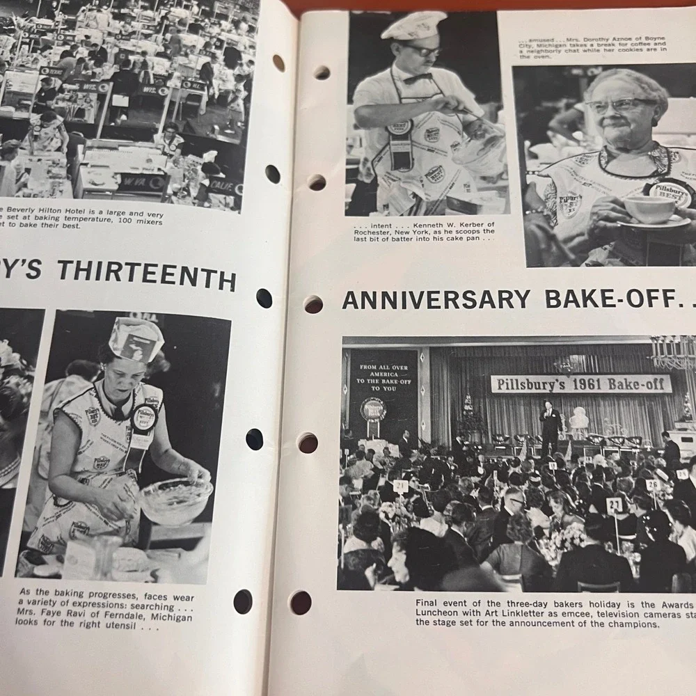 Vintage 1961 Pillsbury 13th Grand National Bake-Off Cookbook 100 Recipes Booklet
